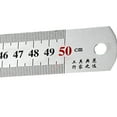 thumbnail image 2 of Stainless Steel Rulers Metal Rulers Precisions Rule Double Side Metric Imperial Precisions Straight Edge Measuring Tool, 2 of 8