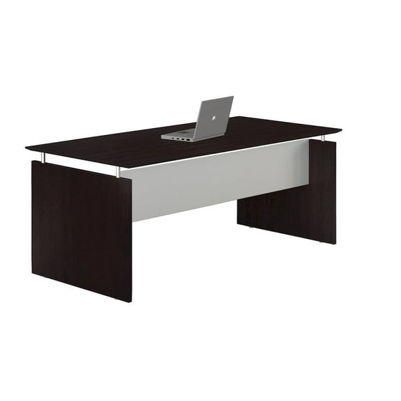Safco 63" Rectangle Straight Desk, Mocha
