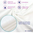 thumbnail image 5 of Waterproof Mattress Protector by Slumberfy | Hypoallergenic Bamboo Mattress Protector | Natural + Breathable Jacquard Fabric | Twin Mattress Cover – 39x75”, 5 of 6