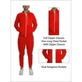 thumbnail image 2 of Men's Moisture Wicking Performance Active Sweater Track Jacket & Jogger 2-Piece Classic Set (Sizes, S-2XL), 2 of 5