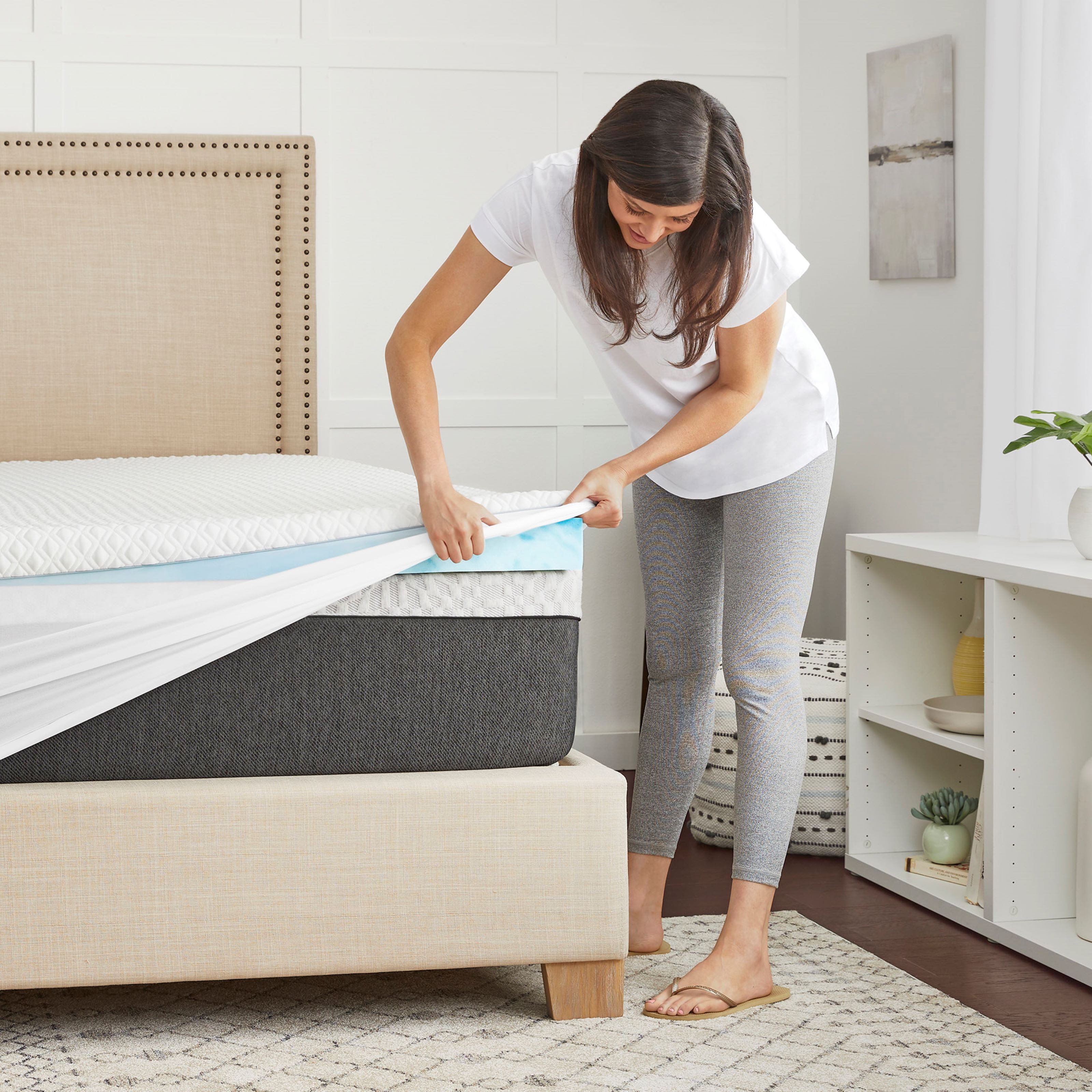 4 Gel Memory Foam Mattress Topper ComforPedic Loft from Beautyrest Bed Size: Twin