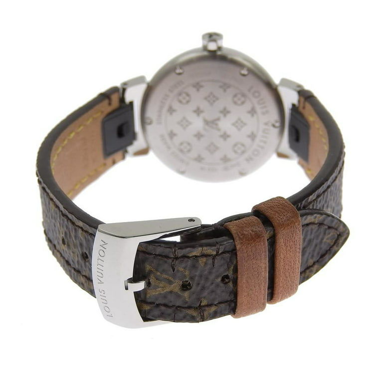Authenticated Used Louis Vuitton LOUIS VUITTON Tambour Monogram Index  Diamond Women's Quartz Battery Wristwatch Q12MO 