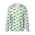 thumbnail image 2 of Uemuo Cute Crocodile Pattern Women's Full Zip UPF 50+ Sun Protection Hoodie Jacket Long Sleeve Sun Shirt Hiking Outdoor Performance with Pockets-, 2 of 9