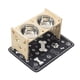 thumbnail image 5 of Comederos elevados para gatos con tapete y soporte de madera, platos ligeros y extraíbles para cachorros. Color madera, 5 of 9