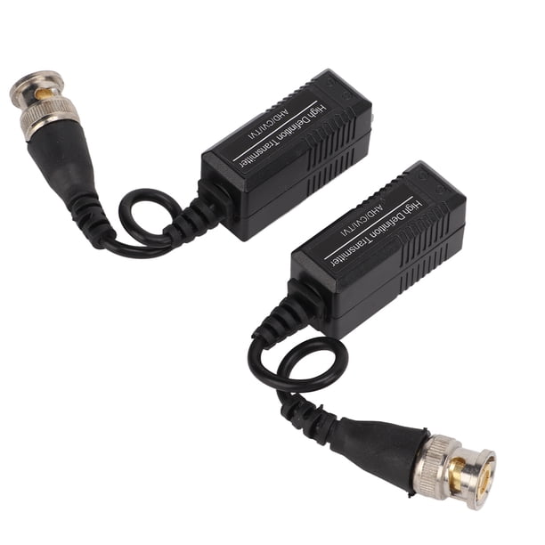 Transceptor Pasivo De Vídeo Balun, Vídeo Balun Antiinterferencias HD AHD TVI CVI ABS 1 Par Buen Aislamiento Para Sistemas De Cámaras De Vigilancia CCTV