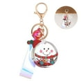 thumbnail image 2 of Christmas Keychain Acrylic Clear Cartoon Keychain Pendant Keychain with Lanyard, 2 of 10
