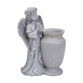 thumbnail image 2 of Jarrón con ángel la oración, decoración para cementerio con flores artificiales, recuerdo, impermeable, creativo, decoración para exteriores,, 2 of 8