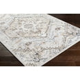thumbnail image 4 of Hauteloom Mudgee Oriental 5'2" x 7' Living Room Bedroom Boho Area Rug - Bohemian Farmhouse Indoor Carpet - Vintage Distressed Medallion Motif - Soft & Neutral - Tan, Brown, Cream, Beige, 4 of 11