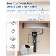 Waterdrop 15UA Under Sink Water Filter System, Under Counter Water Filter Direct Connect to Kitchen Faucet, NSF/ANSI 42 Certified, with one filter