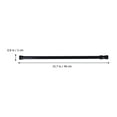 thumbnail image 2 of Monyance Shower Curtain Rod Adjustable Tension Shower Curtain Rods - 2 Pack Black(15.75X0.79X0.79Inches), 2 of 11
