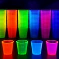 thumbnail image 4 of Matana 150 Pack 1oz Mini Neon Plastic Shot Glass Party Drink Cups, 4 of 8