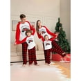 thumbnail image 3 of Vestido de casa con estampado de árbol de Navidad, coche rojo, cuadros rojos y negros, empalme, nueva familia, ropa navideña para padres e hijos, 3 of 4