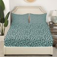 thumbnail image 2 of Erosebridal Animal Print Fitted Sheet Set Twin,Leopard Print Bedding Twin Size,Abstract Decoration,Breathable,2pcs(No Top Sheet), 2 of 6