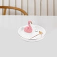 thumbnail image 3 of WHAMVOX Flamingo Design Jewelry Tray Creative Jewelry Storage Plate Home Desktop Decor, 3 of 8