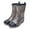 04 Gray, variant on Weiqiqre Women's Rain Footwear Sale, 2024 Punk Style Mid Women's Non-Slip Rain Outdoor Rubber Water Shoes
