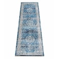 thumbnail image 2 of RUGSOTIC CARPETS Machine Woven Crossweave AREA RUGS - 2'6''x9'10'', Runner,Blue,Classic Oriental Traditional , Low Pile Machine Made Area Rugs for Living Room, Bed Room (M00082), 2 of 5