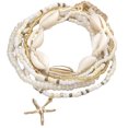 thumbnail image 2 of LSLJS Bohemian Beach Anklet With Shells Multi-Layer Adjustable EcoFriendly Ankle Bracelet For Women Natural Bead Jewelry For Summer Vacations, 2 of 9