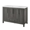 thumbnail image 3 of BridgePoint Home Daisy 48" Single Sink Bathroom Vanity in Grey with White Stone Top, 3 of 17