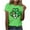 Mint Green, variant on Lovzfmll Women's St. Patrick‘s Day Print Pullover, Short Sleeve Casual Round Neck Top, Festive Soft Tee