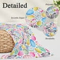 thumbnail image 3 of Easter Body Pillow Covers 20"x54", Spring Cute Colorful Eggs Bunny Flower Plant Soft Brushed Microfiber Breathable Throw Pillow Covers, Pillowcase with Zipper for Couch Sofa Bedroom Living Room, 3 of 9