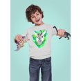 thumbnail image 2 of Zebra Face With Leaves Long Sleeve Toddler -Image by Shutterstock,  5 Toddler, 2 of 4