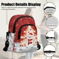 thumbnail image 6 of Xixirimido Small Sling Backpack Crossbody Sling Bag for Women, Chest Bag Fanny Pack Phone Purse for Hiking Traveling, Snowman Christmas Tree Red, 6 of 7