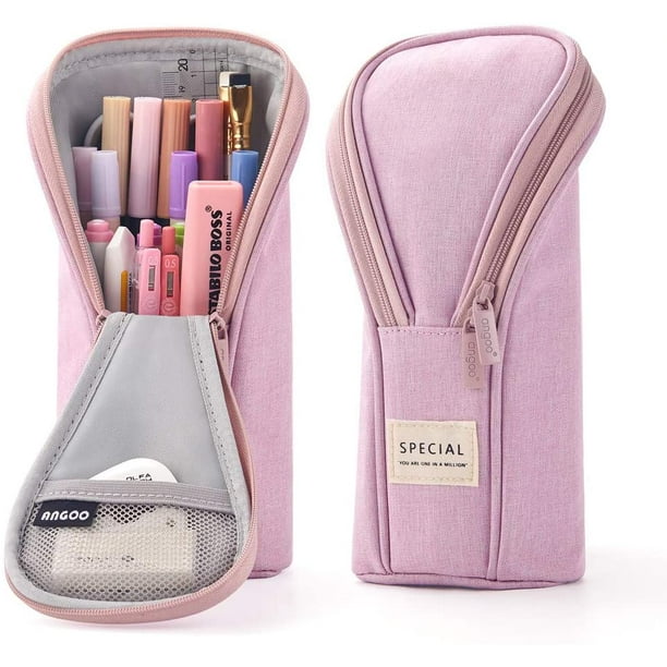 Standing Pencil Case Pencil Pouch Bag for Teen Girl Boy Student