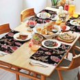 thumbnail image 2 of Pioneer Flower Floral Print Pattern Summer Placemats Table Placemats Set Of 4-Linen Kitchen Washable Placemats Table Mats 12x18 Inch Non-Slip Heat Resistant, 2 of 6