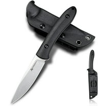 Small Fixed Blade Knife,3.27in DC53 Steel Blade and G10 Handle,with Kydex Sheath,Fixed EDC Tactical Knife for Men Women,Outdoor Hiking Camping Knives