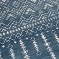 thumbnail image 3 of ReaLife Rugs Machine Washable Moroccan Blue Eco-friendly Recycled Fiber Area Runner Rug (5' x 7'), 3 of 11