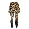 thumbnail image 6 of FUIALDOLG Brown Cheetah Animal Skin Skirt with Leggings for Women Skirted Capri Tennis Leggings Lady High Waisted Winter Yoga Pants with Pocket,Size S, 6 of 7