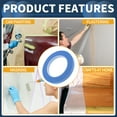 thumbnail image 3 of Unique Bargains Masking Tape, DIY Car Auto Paint Painters Tape 1Pc Blue 0.5 Inches x 32.8 Yards, 3 of 6