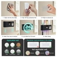 thumbnail image 5 of PHANCIR UV Toothbrush Holder for Bathrooms,5-Slot Wall Mount Toothbrush Timing Function Wall Mounted with Toothpaste Dispenser for Electric / Regular Toothbrush, 5 of 8