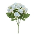 thumbnail image 2 of Ramo artificial de hortensia y crisantemo para decoración del hogar y centros de mesa de boda, 2 of 6