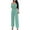 Green jumpsuits for women, variant on Dianli Jumpsuits for Women Sexy off Shoulder Elastic Waist Straight Wide Leg Jumpsuits Overalls Summer Formal Solid One Line Neck Short Sleeve Long Rompers White l