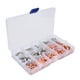 thumbnail image 3 of Terminal no aislado tipo Tubo 970 piezas/juego kit de casquillos para cables con conector de crimpado de latón no estañado Bling Bling, 3 of 12