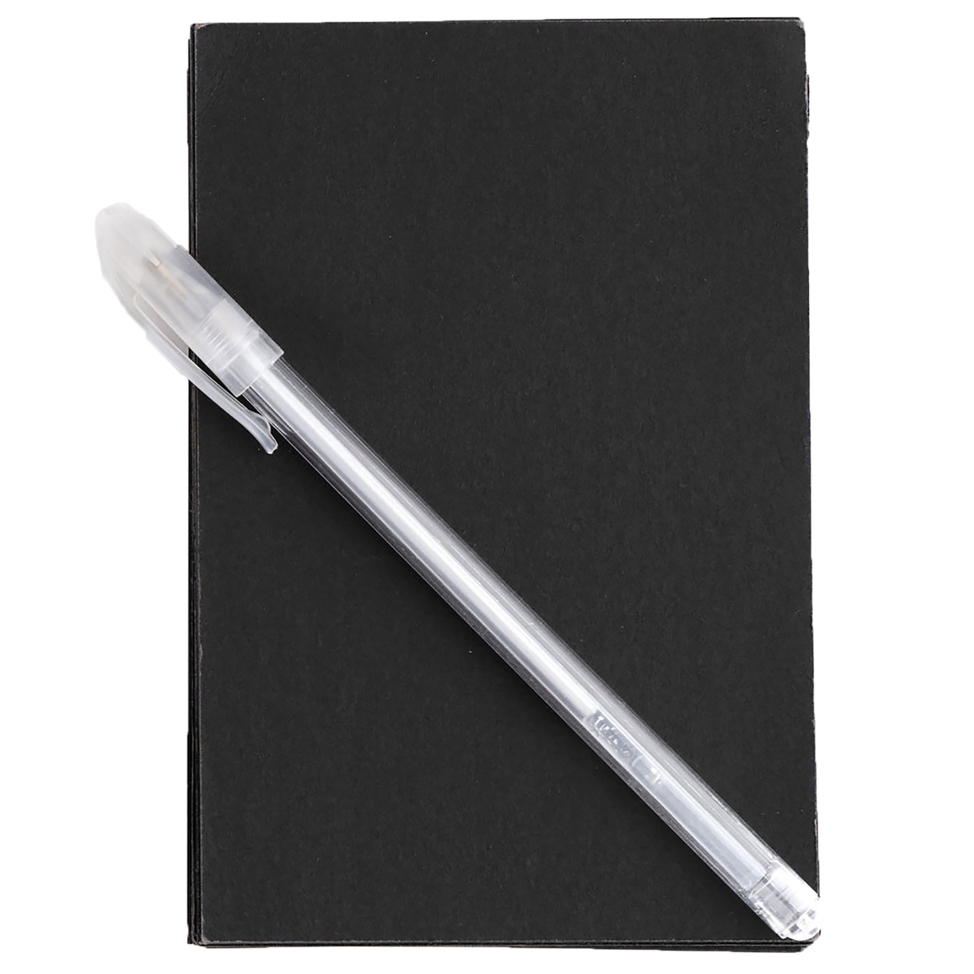 Hibana: Notecards & Pen - 50 Small & 45 Large Black Notecards, Silver Ink Pen, Fits Hibana Jewelry Storage Pocket Pages, Document Origin & Value