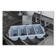 thumbnail image 4 of Cutlery Bin, 4 Compartments, Plastic, 11.5 x 21.25 x 3.75, Plastic, Gray | Bundle of 2 Each, 4 of 5