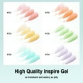 thumbnail image 6 of Candy Lover Jelly Gel Nail Polish Kit, 6 Colors Translucent Jelly Sheer Macaron Green Purple Rainbow Gel Polish, Soak Off UV LED Nail Polish, Nail Art Gift Set for Women, 6 of 8