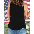 thumbnail image 3 of Anbech 4th of July Women's Tank Tops Graphic USA Flag Sleeveless Tees Summer Casual Cami Shirts, 3 of 7