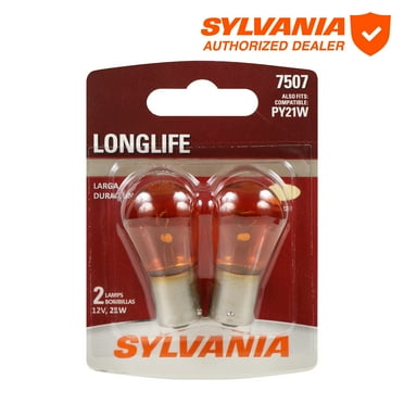 Sylvania 7507 Long Life Automotive Mini Bulb, Pack of 2.