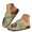 Gold, variant on Women Glitter Mules Slippers Bowknot Cork Footbed Metal Buckle Closed Toe Non Slip Casual Clog Shoes