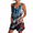 Blue, variant on 4th of July Rompers for Women USA Flag Sleeveless Patriotic Short Pants Red White Blue Casual Stars Stripes Overalls with Pockets Royal Blue XL