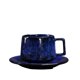 thumbnail image 1 of Juego de taza de café/té con platillo de cerámica vintage de gres, 1 of 7