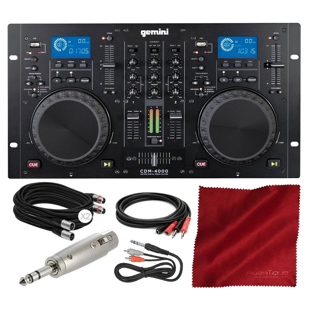 Gemini CDM Series CDM4000 Professional Audio CD/MP3/USB DJ Media