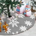 thumbnail image 4 of Tyidzon Christmas Tree Skirt Decorations, 30 Inch Snowflake Christmas Soft Tree Mat Xmas Winter Holiday Xmas Party Indoor Outdoor Home Christmas Decorations, 4 of 6