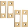 thumbnail image 4 of REACHISE 4pcs Door Reinforcement Plate Door Lock Repair Backplate Stainless Steel Door Strike Plates, 4 of 8