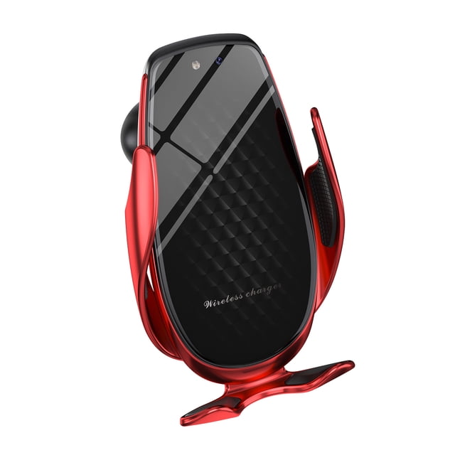 EGNMCR Webcam Car, Mobile Phone, Wireless Charger, Car Automatic Infrared Sensor 15W Holder Mobile