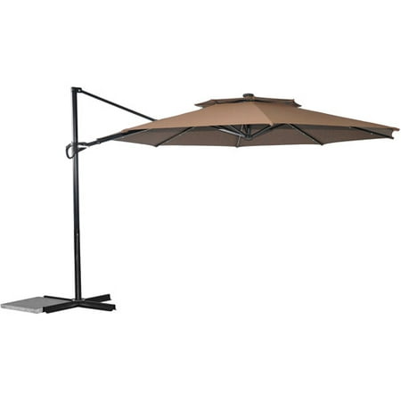 Better Homes And Gardens Off Set Umbrella With Solar Lights Dark Better Homes And Gardens Off Set Umbrella With Solar Lights Dark Brown Com