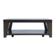 thumbnail image 2 of Jofran Modern Contemporary 50" Coffee Table with Storage Shelf and Hidden Casters, 2 of 2